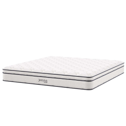 Jenna 10" Innerspring and Foam California King Mattress by Furniture for America