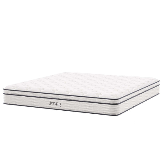 Jenna 10" Innerspring and Foam California King Mattress by Furniture for America
