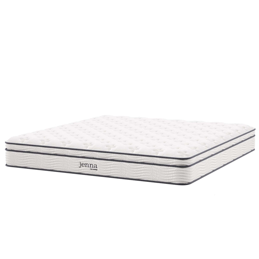 Aria 10" Innerspring and Foam California King Mattress in White