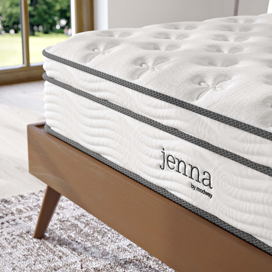 Aria 10" Innerspring and Foam California King Mattress in White