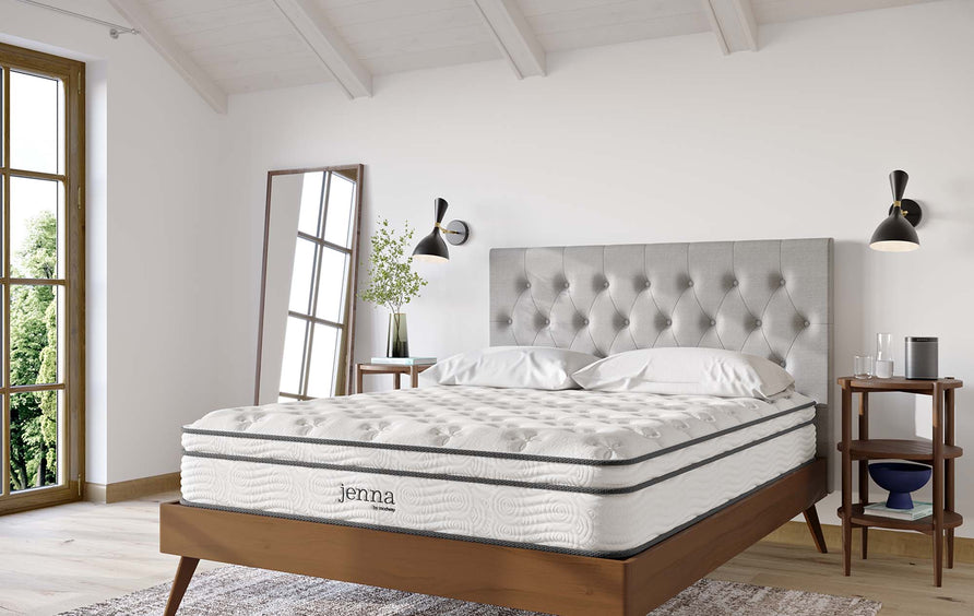 Aria 10" Innerspring and Foam California King Mattress in White