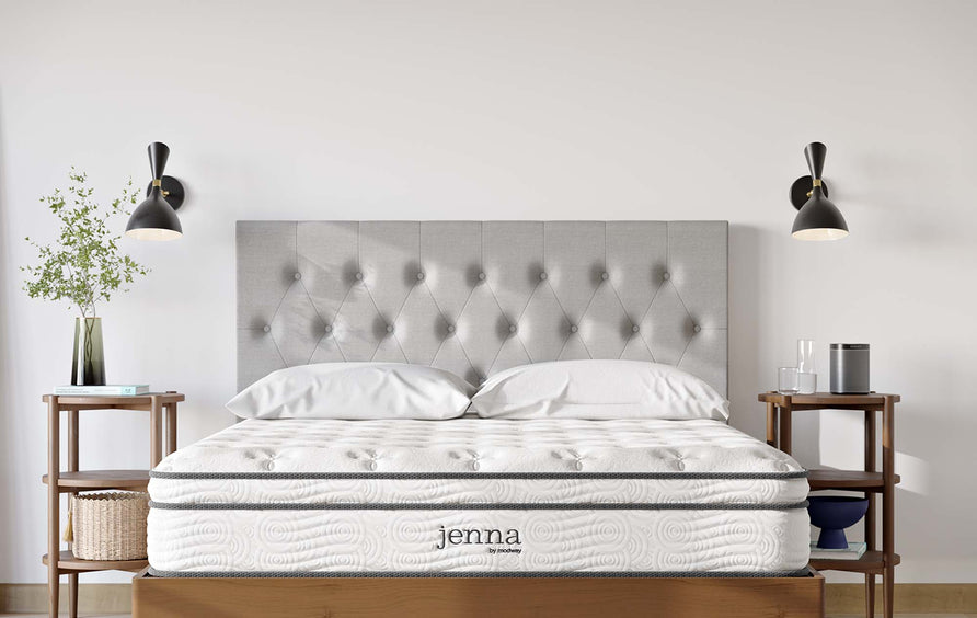 Aria 10" Innerspring and Foam California King Mattress in White