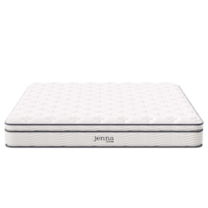 Jenna 10" Innerspring and Foam California King Mattress by Furniture for America
