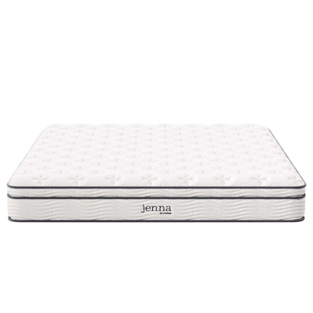 Jenna 10" Innerspring and Foam California King Mattress in White