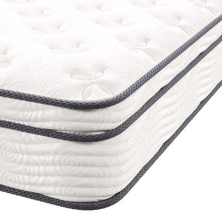 Jenna 10" Innerspring and Foam California King Mattress in White