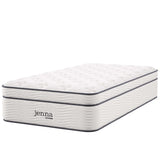 Aria 14" Innerspring and Foam Twin Mattress in White