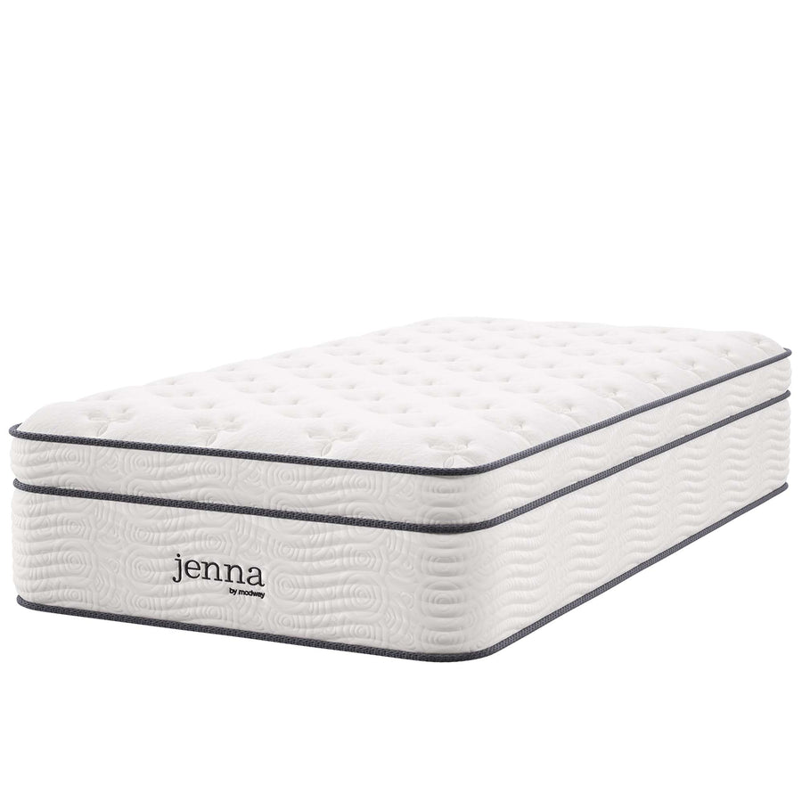 Aria 14" Innerspring and Foam Twin Mattress in White