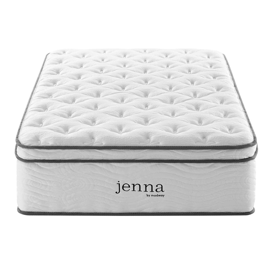 Aria 14" Innerspring and Foam Twin Mattress in White