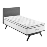 Aria 14" Innerspring and Foam Twin Mattress in White