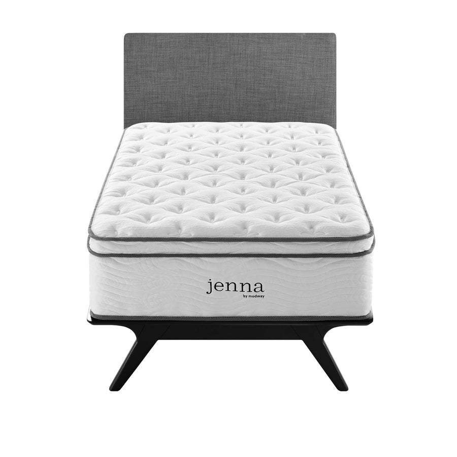 Aria 14" Innerspring and Foam Twin Mattress in White