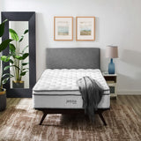 Aria 14" Innerspring and Foam Twin Mattress in White