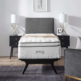 Aria 14" Innerspring and Foam Twin Mattress in White