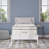 Aria 14" Innerspring and Foam Twin Mattress in White