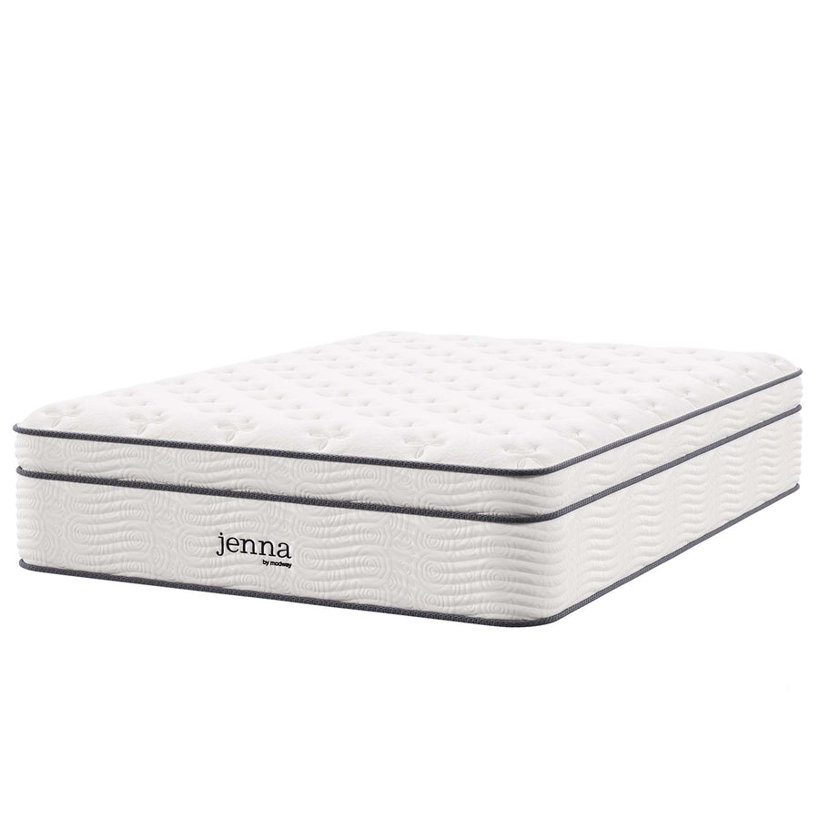 Aria 14" Innerspring and Foam Full Mattress in White