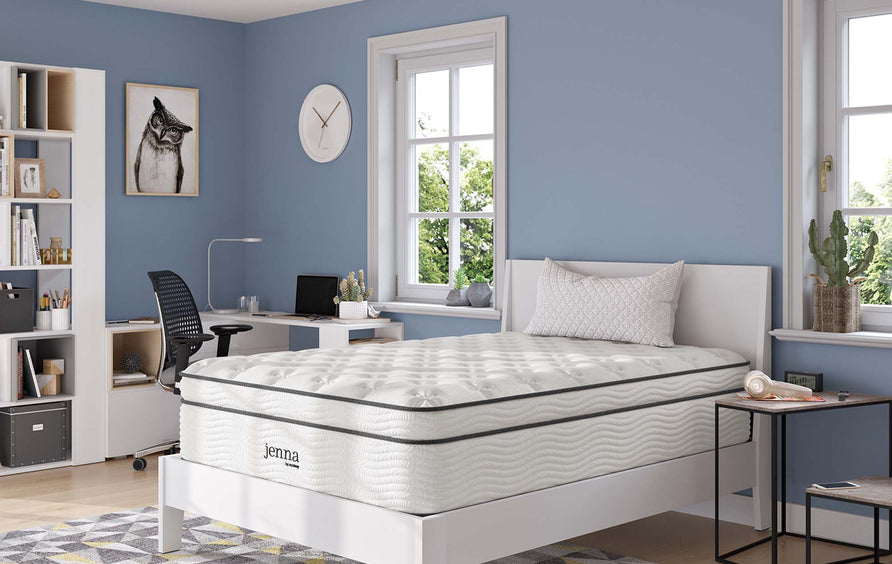 Aria 14" Innerspring and Foam Full Mattress in White