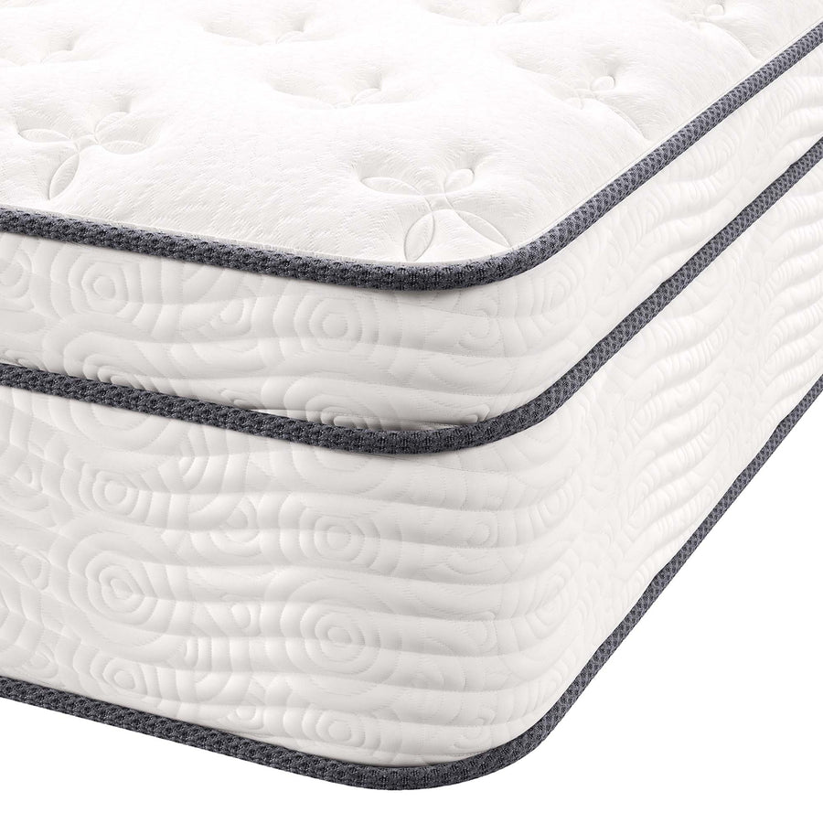 Aria 14" Innerspring and Foam Full Mattress in White