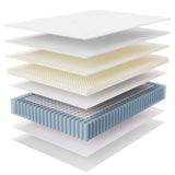 Aria 14" Innerspring and Foam Full Mattress in White