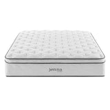 Aria 14" Innerspring and Foam Queen Mattress in White