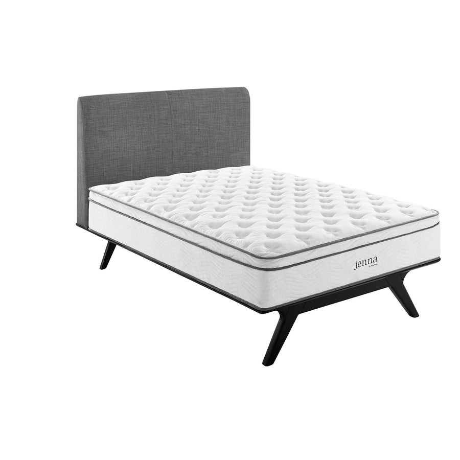 Aria 14" Innerspring and Foam Queen Mattress in White
