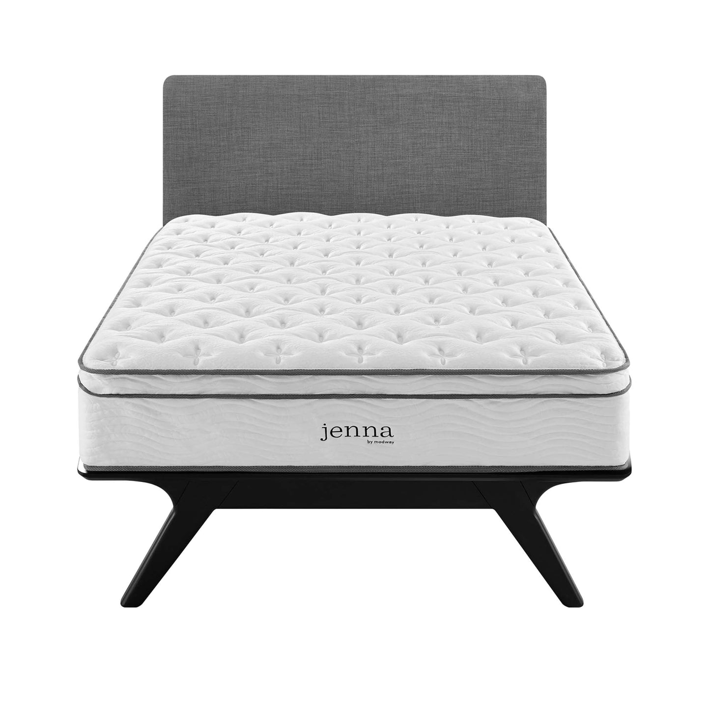Jenna 14" Innerspring and Foam Queen Mattress by Furniture for America