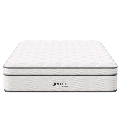 Jenna 14" Innerspring and Foam Queen Mattress by Furniture for America