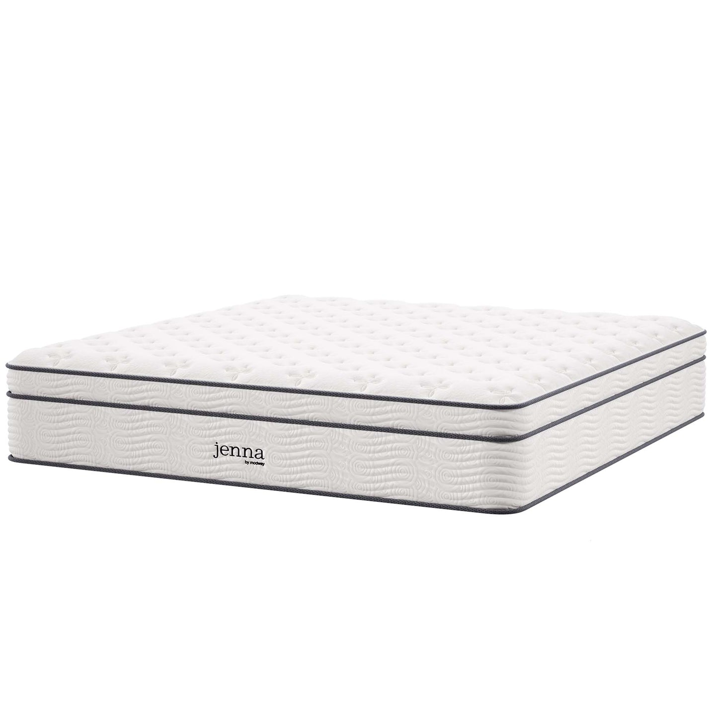 Jenna 14" Innerspring and Foam King Mattress by Furniture for America