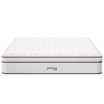 Jenna 14" Innerspring and Foam King Mattress by Furniture for America