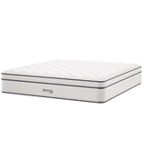 Aria 14" Innerspring and Foam California King Mattress in White