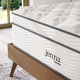 Aria 14" Innerspring and Foam California King Mattress in White