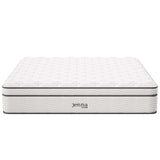 Aria 14" Innerspring and Foam California King Mattress in White