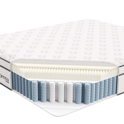 Jenna 14" Innerspring and Foam California King Mattress by Furniture for America