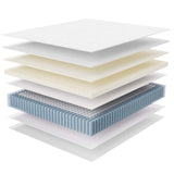 Aria 14" Innerspring and Foam California King Mattress in White