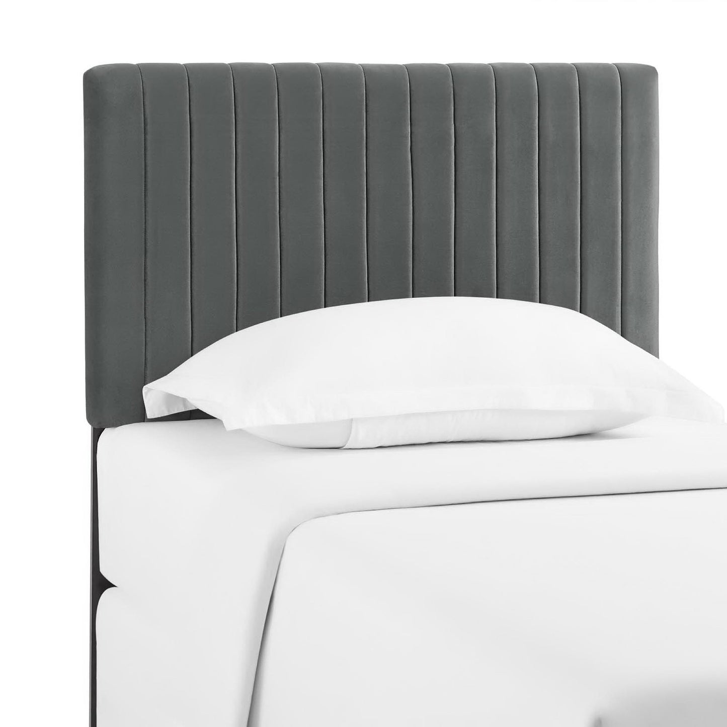 Keira Performance Velvet Twin Headboard by Furniture For America