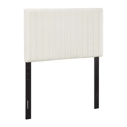 Keira Performance Velvet Twin Headboard by Furniture For America