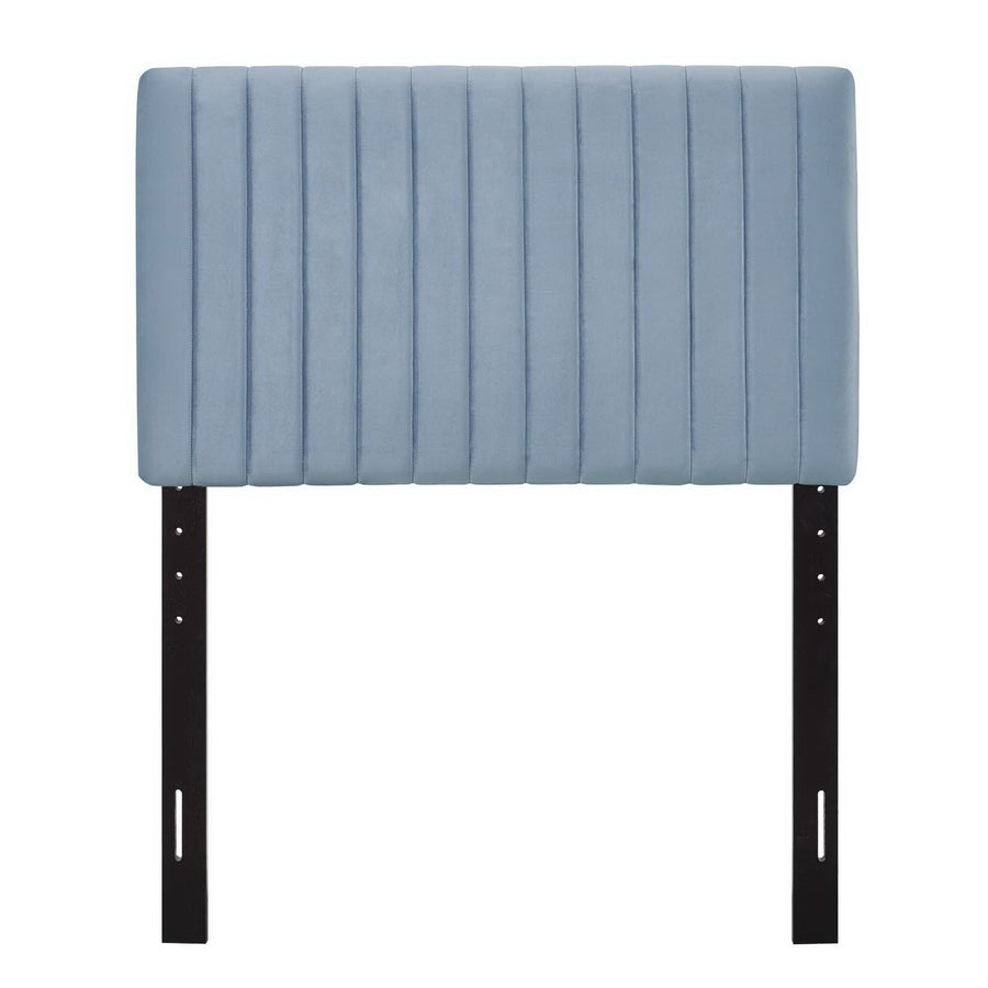 Meadow Performance Velvet Twin Headboard in Light Blue