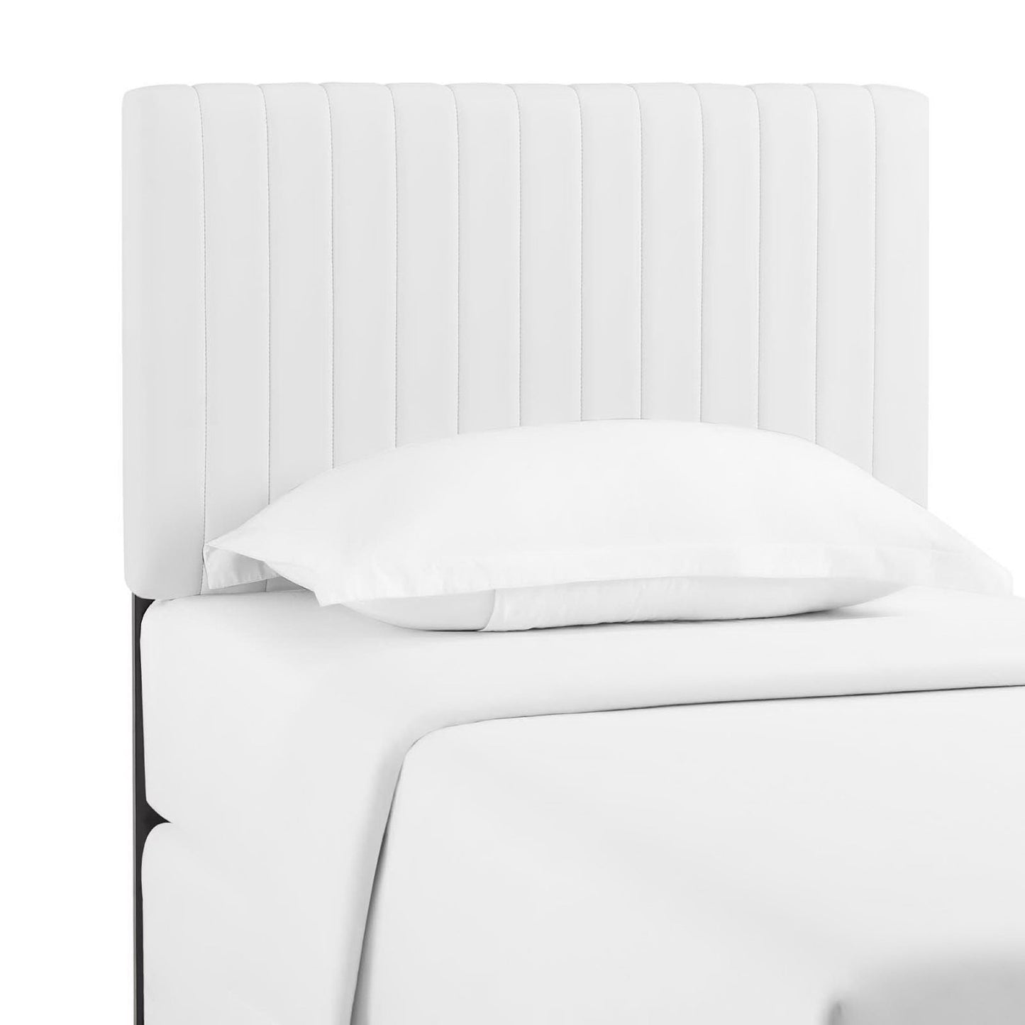 Keira Faux Leather Twin Headboard by Furniture For America