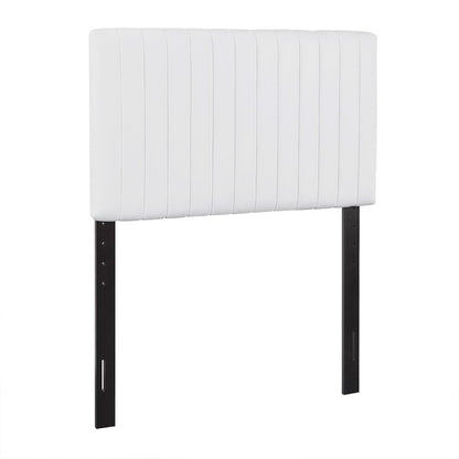 Keira Faux Leather Twin Headboard by Furniture For America