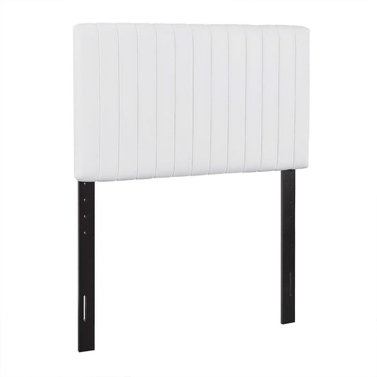 Keira Faux Leather Twin Headboard by Furniture For America