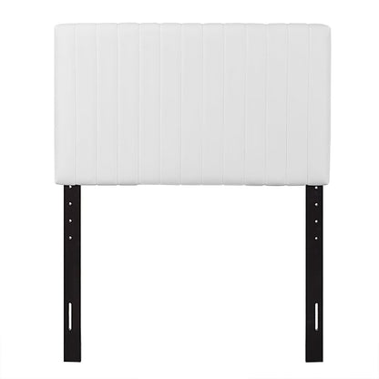 Keira Faux Leather Twin Headboard by Furniture For America
