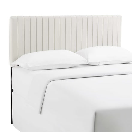 Keira Performance Velvet Full / Queen Headboard in Ivory