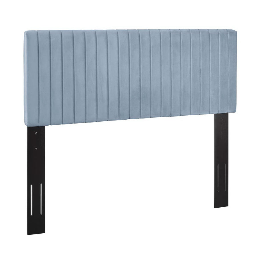 Meadow Performance Velvet Full / Queen Headboard in Light Blue