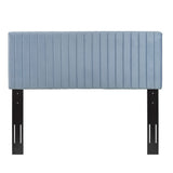 Meadow Performance Velvet Full / Queen Headboard in Light Blue