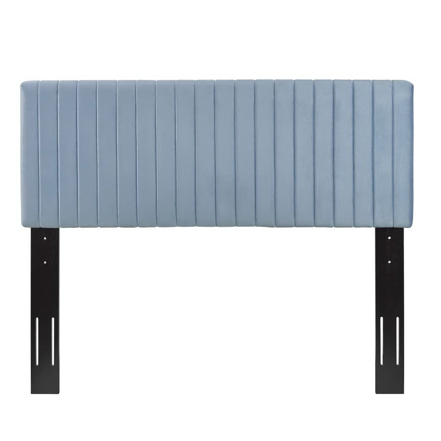 Meadow Performance Velvet Full / Queen Headboard in Light Blue