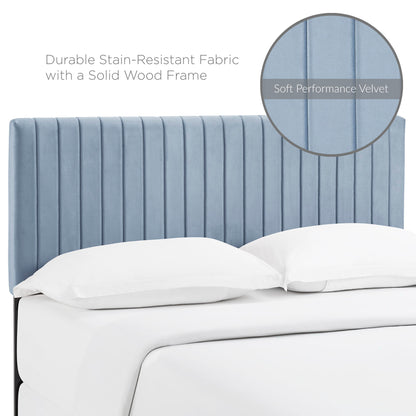 Keira Performance Velvet Full / Queen Headboard by Furniture For America