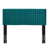 Meadow Performance Velvet Full / Queen Headboard in Teal