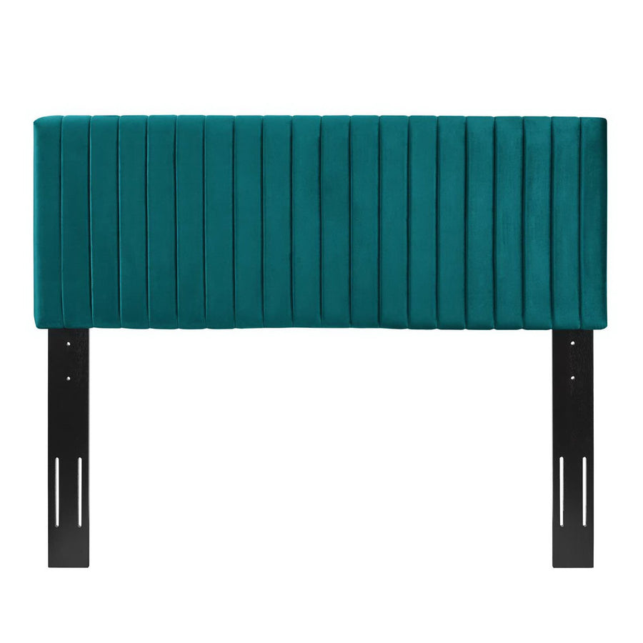 Meadow Performance Velvet Full / Queen Headboard in Teal