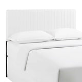 Meadow Faux Leather Full / Queen Headboard in White
