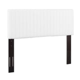 Meadow Faux Leather Full / Queen Headboard in White