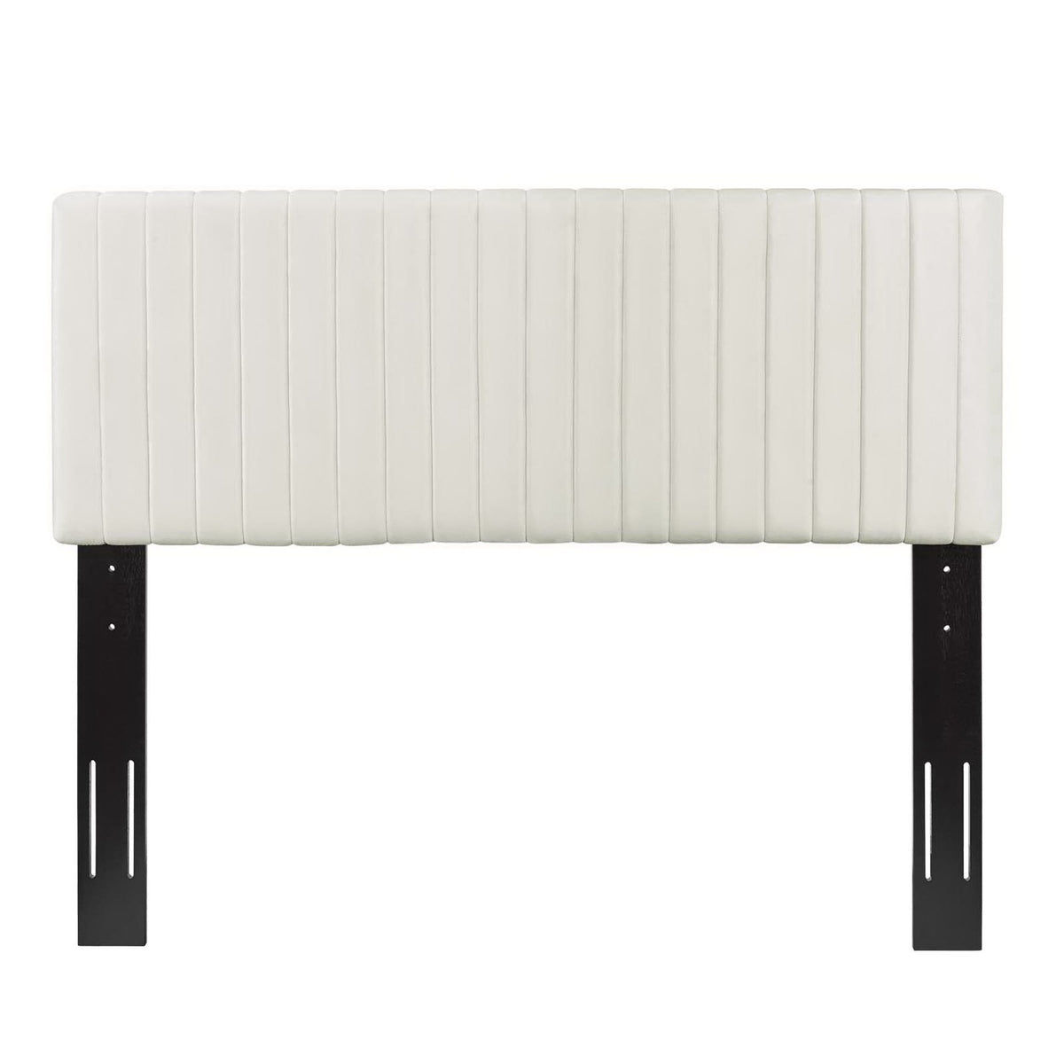 Keira Performance Velvet King/California King Headboard in Ivory