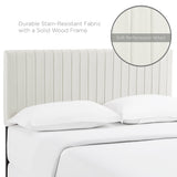 Meadow Performance Velvet King/California King Headboard in Ivory